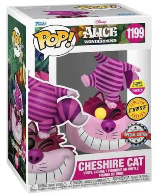 CHESHIRE CAT #1199 *GLOW IN THE DARK FLOCKED CHASE SPECIAL EDITION*