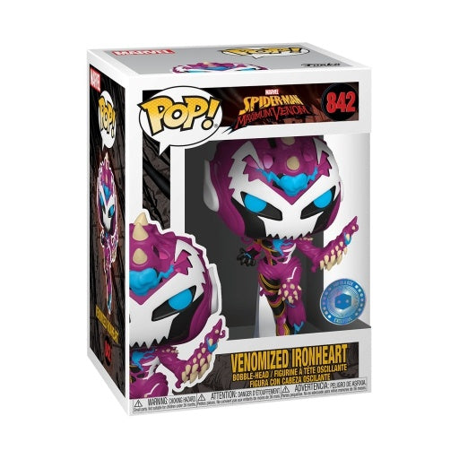 VENOMIZED IRONHEART #842 *GLOW CHASE POP IN A BOX EXCLUSIVE*
